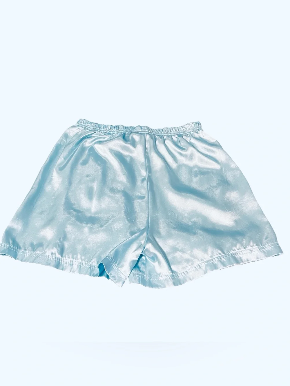Vintage 90s Delicates Pajama Set Light Blue Shorts and Top
